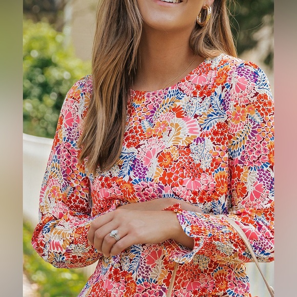 Nolita Tops - Puff Sleeve Floral Blouse by Nolita Boutique